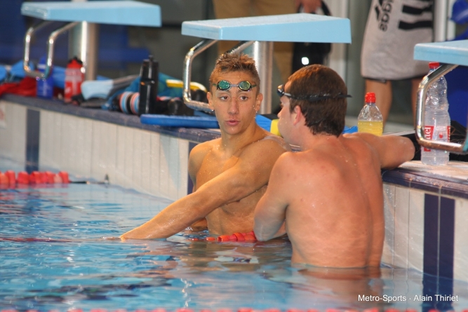 Jordan Pothain aux championnats de France élite de natation