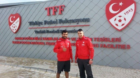 Mikail Gultekin et Kamil Yayla avec la sélection turque
