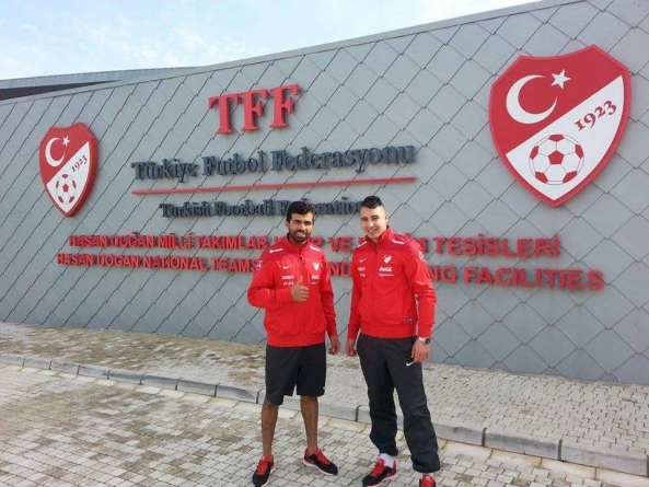 Mikail Gultekin et Kamil Yayla avec la sélection turque