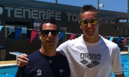 Jordan Pothain et Guy La Rocca au rassemblement de l’équipe de France à Biarritz