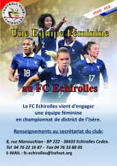 Une équipe féminine au FC Échirolles